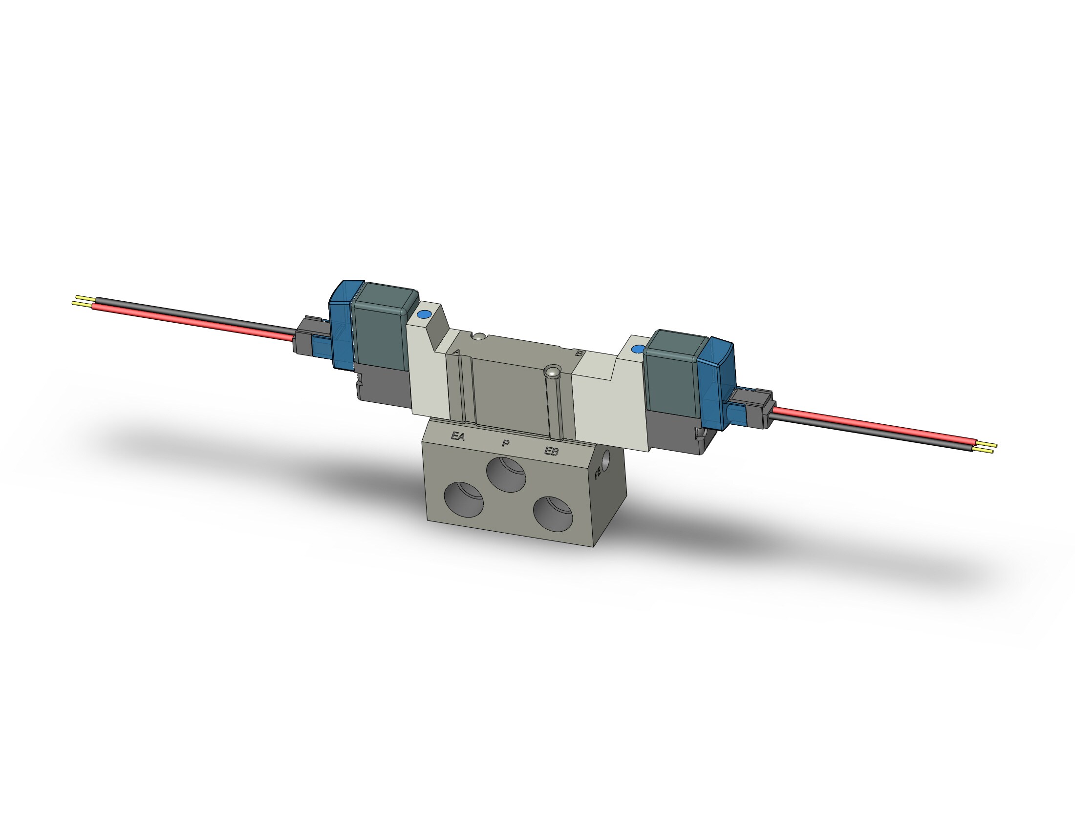 SMC SY3340-6L-01T valve, dbl sol, base mt (dc), SY3000 SOL/VALVE, RUBBER SEAL