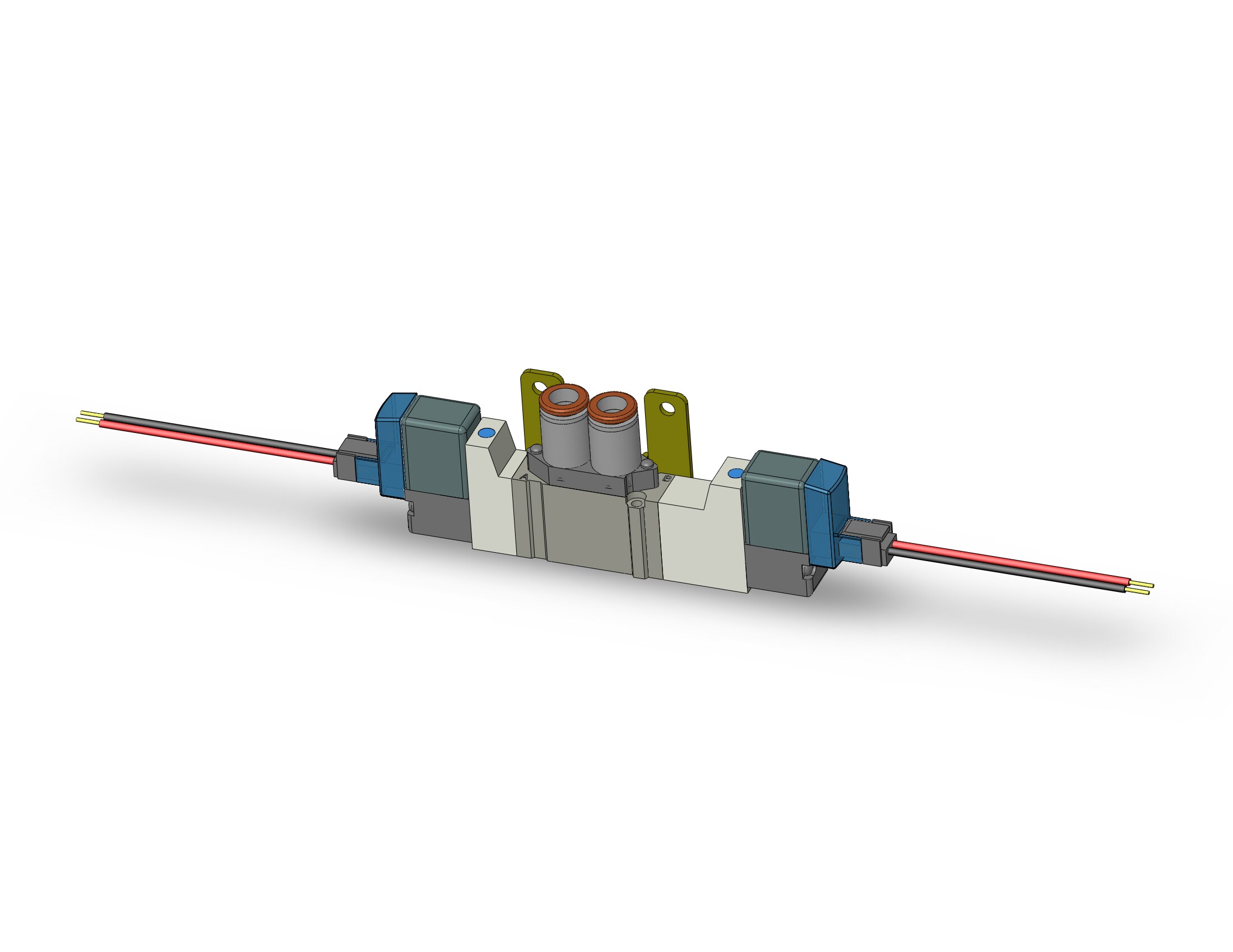 SMC SY3420-5LZ-C6-F2 valve, dbl sol, body pt (dc), SY3000 SOL/VALVE, RUBBER SEAL