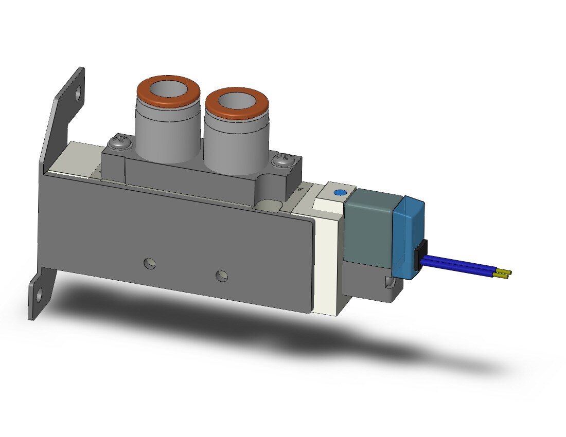 SMC SY7120-5HZ-C10-F1 valve, sgl sol, body pt (dc), SY7000 SOL/VALVE, RUBBER SEAL***