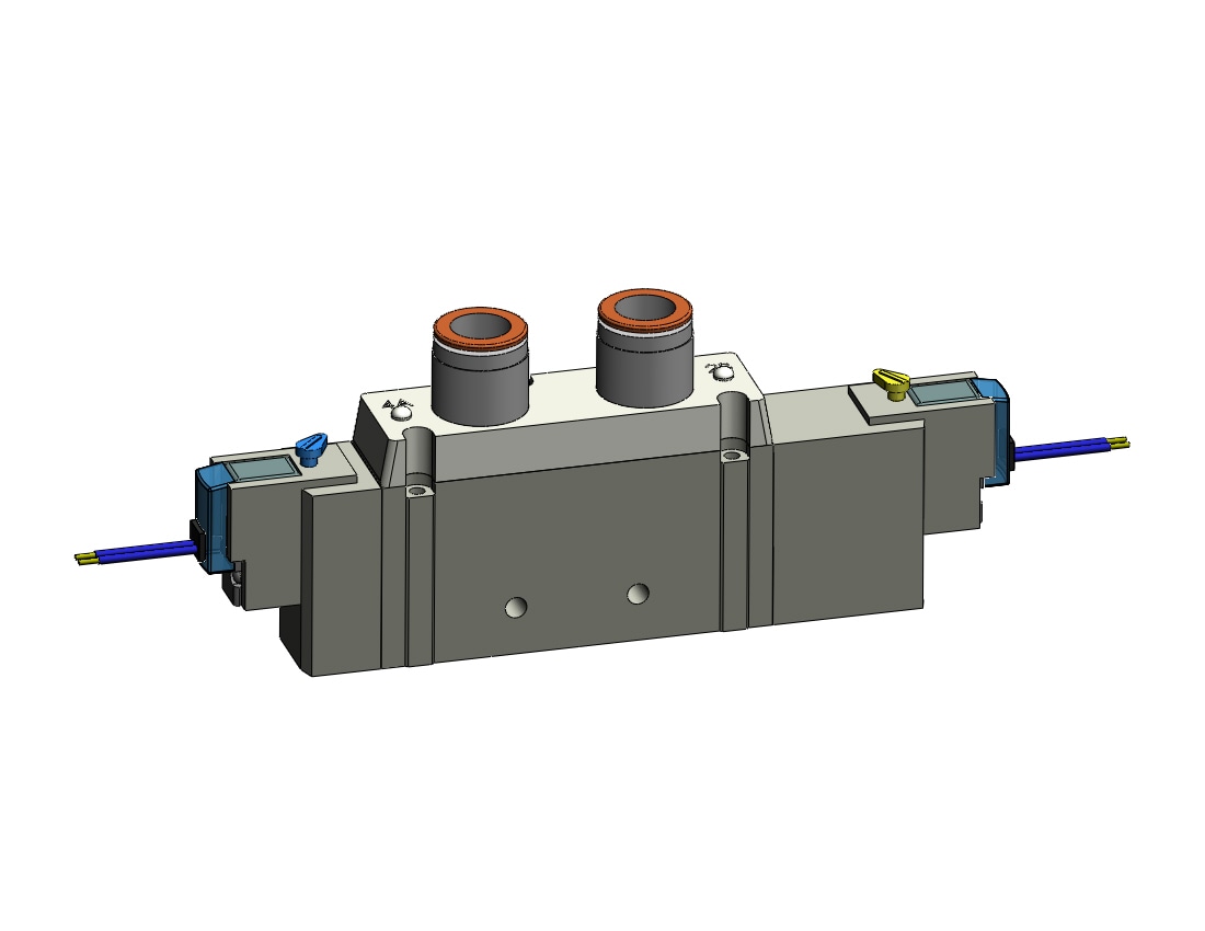 SMC SY9320-5GZE-C12 valve, 3 pos, 4/5 PORT SOLENOID VALVE