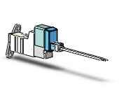 SMC SYJ312M-6LZ-M3-F valve, sol, body pt (dc), SYJ300 SOLENOID VALVE 3-PORT***