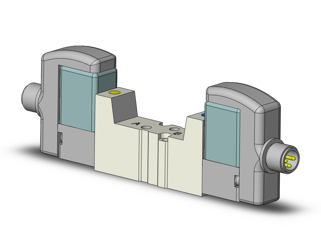 SMC SYJ3220-5WOZ-M3 valve, dbl sol, body pt (dc), SYJ3000 SOL VALVE 4/5 PORT