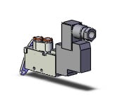 SMC SYJ5120-5DZD-N7-F valve, sgl sol, body pt, SYJ5000 SOLENOID VALVE 5/PORT***