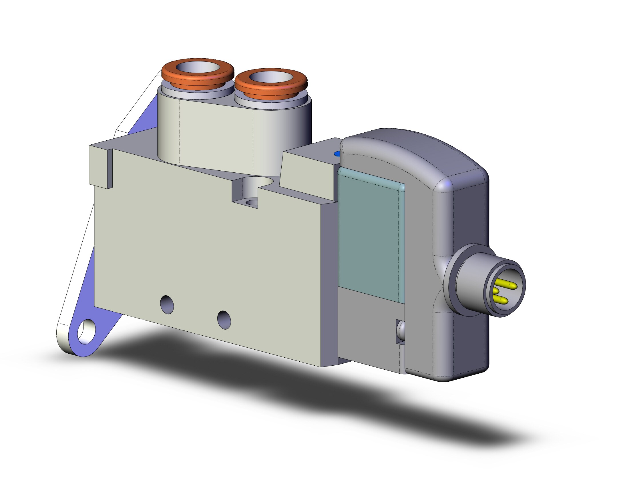 SMC SYJ5120-5WO-C6-F valve, sgl sol, body pt, SYJ5000 SOLENOID VALVE 5/PORT***