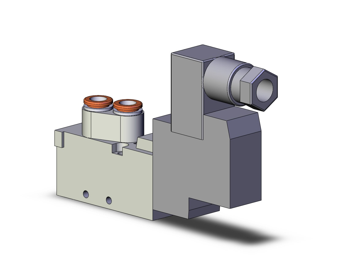 SMC SYJ5123-5D-C6 valve, sgl sol, body pt, SYJ5000 SOLENOID VALVE 5/PORT***