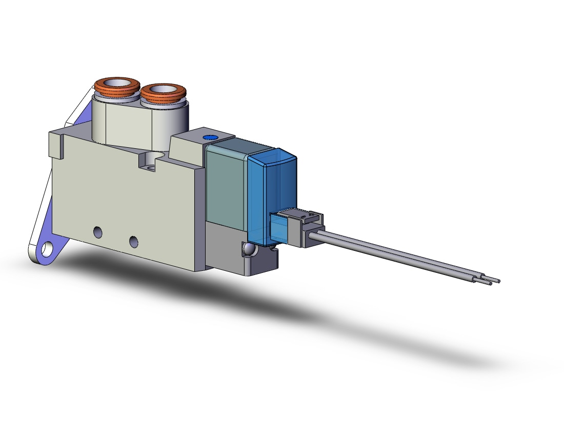 SMC SYJ5123-5L-C6-F valve, sgl sol, body pt (dc), SYJ5000 SOLENOID VALVE 5/PORT***