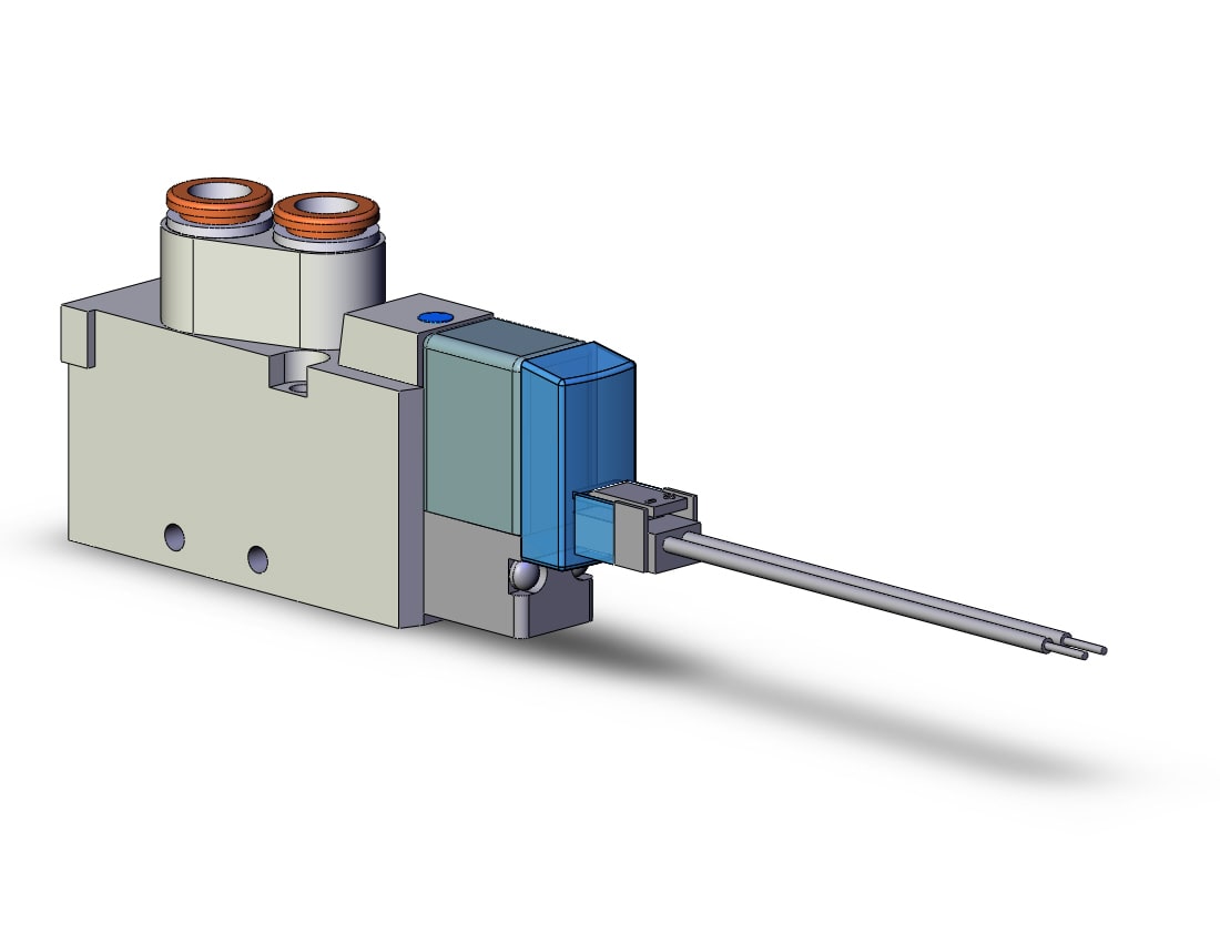 SMC SYJ5123-5LU-C6 valve, sgl sol, body pt (dc), SYJ5000 SOLENOID VALVE 5/PORT***