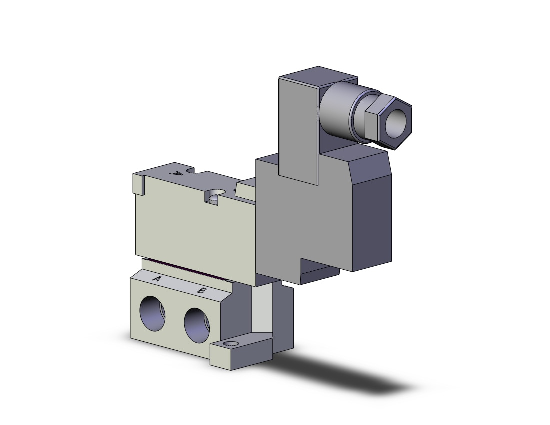 SMC SYJ5140-3DZD-01T valve, sgl sol, base mt, SYJ5000 SOLENOID VALVE 5/PORT***