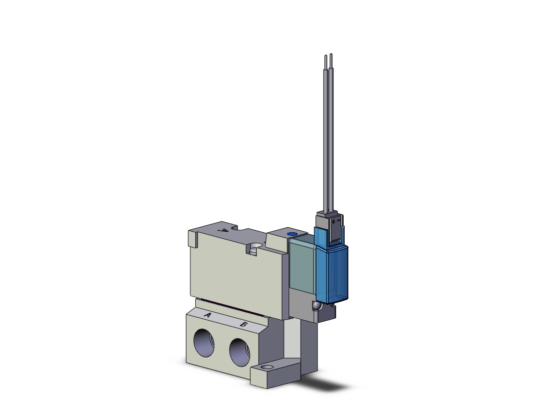 SMC SYJ5140-5MS-01 valve, sgl sol, base mt (dc), SYJ5000 SOLENOID VALVE 5/PORT***