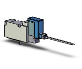 SMC SYJ5143-3LZ valve, sgl sol, base mt (ac), SYJ5000 SOLENOID VALVE 5/PORT***