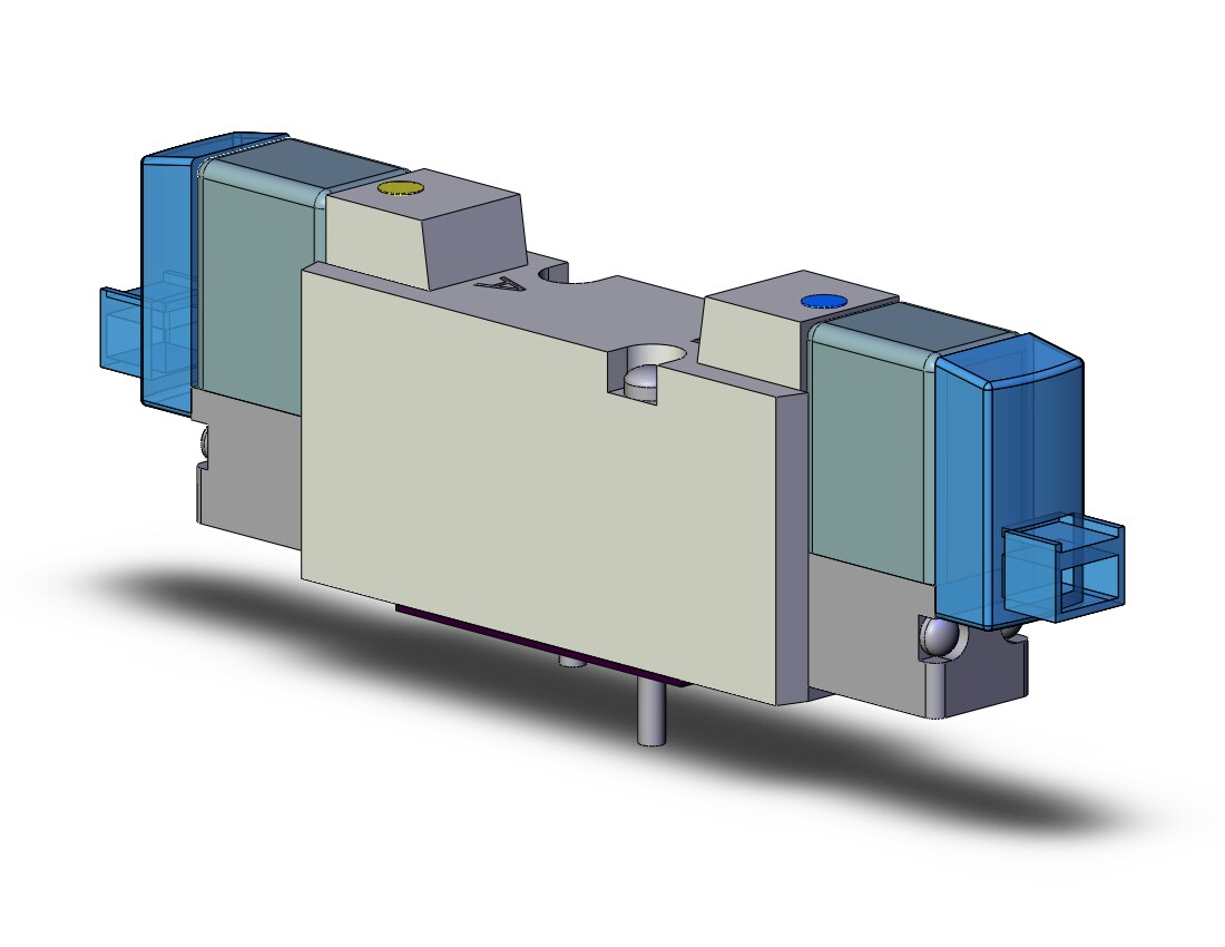 SMC SYJ5240-5LO valve, dbl sol, base mt (dc), SYJ5000 SOLENOID VALVE 5/PORT***