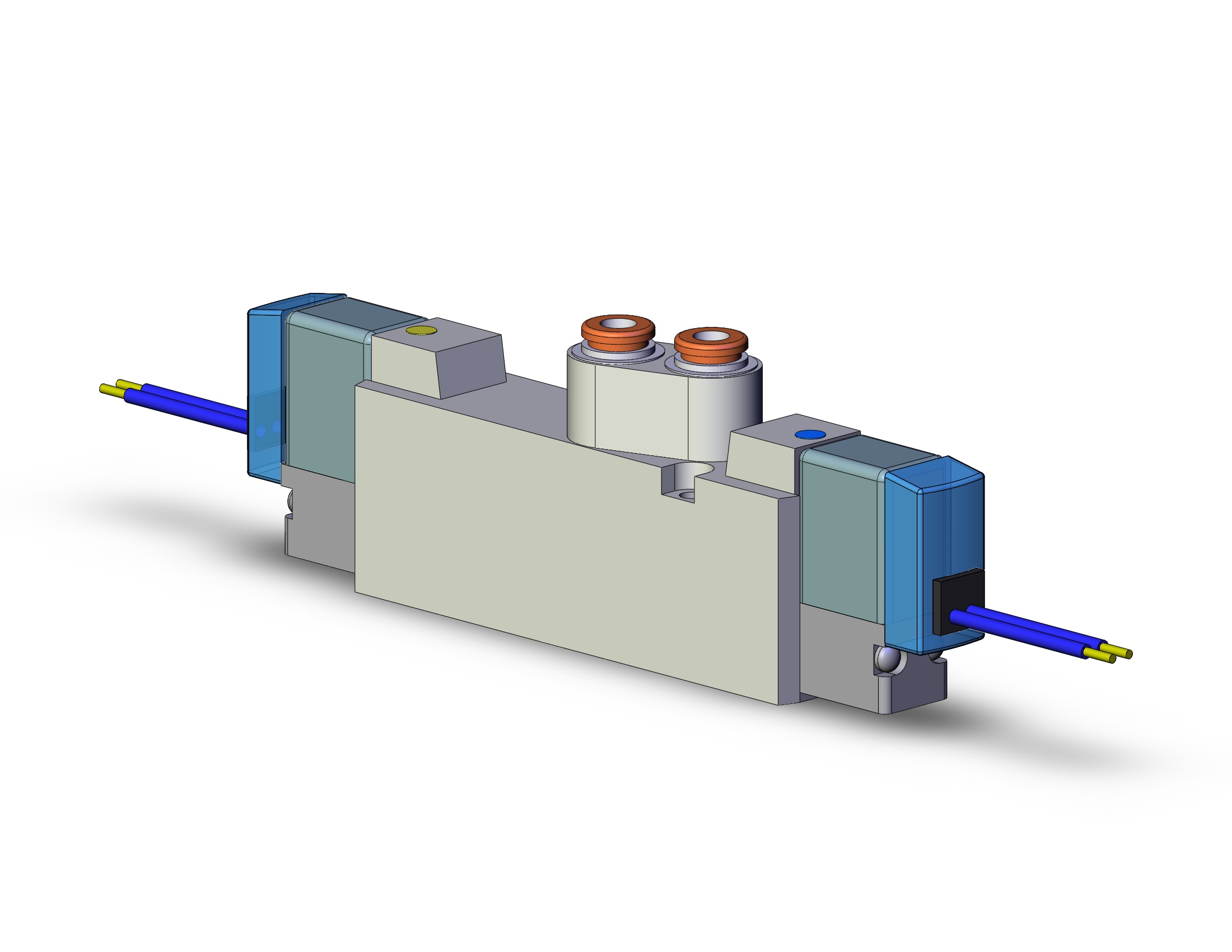 SMC SYJ5320-5HZ-C4 valve, dbl sol, body pt (dc), SYJ5000 SOLENOID VALVE 5/PORT