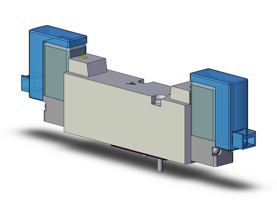 SMC SYJ5440-1LOZ valve, dbl sol, base mt (ac), SYJ5000 SOLENOID VALVE 5/PORT