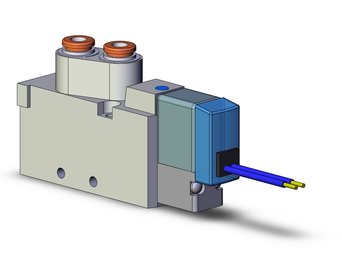 SMC SYJ5523-3L-N7 valve, dbl sol, body pt (ac), SYJ5000 SOLENOID VALVE 5/PORT