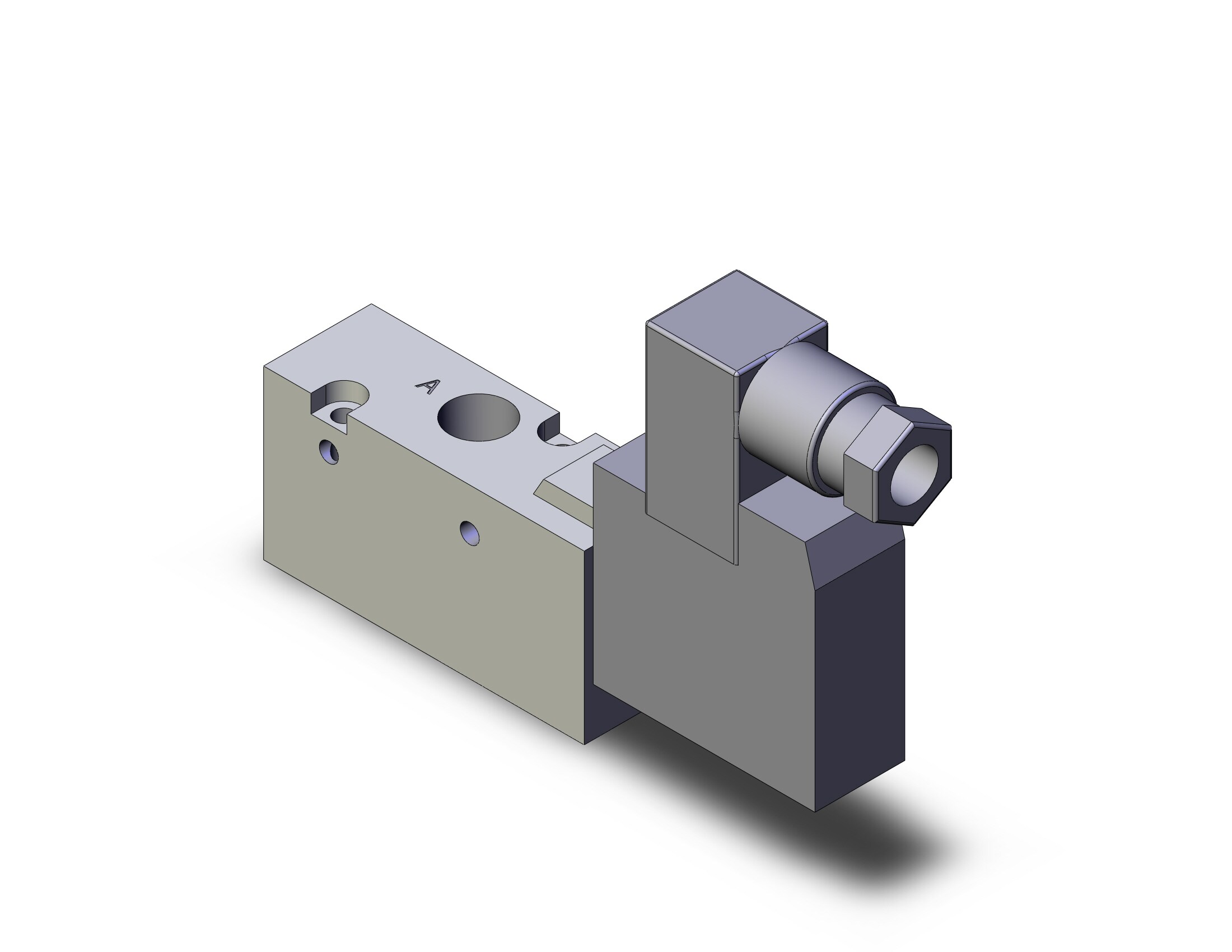 SMC SYJ712-6DZ-01F valve, sol, body pt, SYJ700 SOLENOID VALVE 3/PORT***