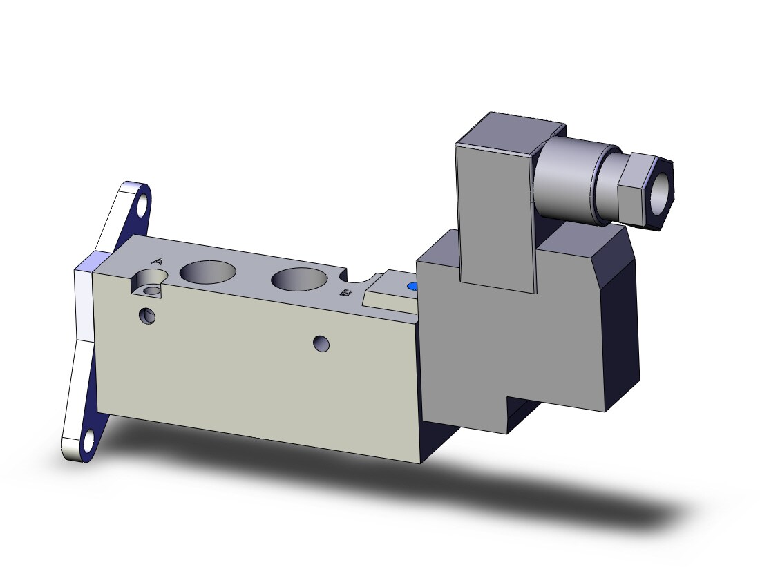 SMC SYJ7123-3D-01T-F valve, sgl sol, body pt, SYJ7000 SOLENOID VALVE 5/PORT***