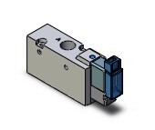 SMC SYJ712M-5MO-01F valve, sol, body pt (dc), SYJ700 SOLENOID VALVE 3/PORT