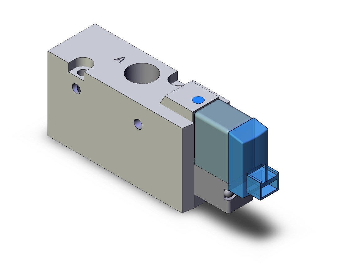 SMC SYJ712R-5LOU-01 valve, sol, body pt (dc), SYJ700 SOLENOID VALVE 3/PORT