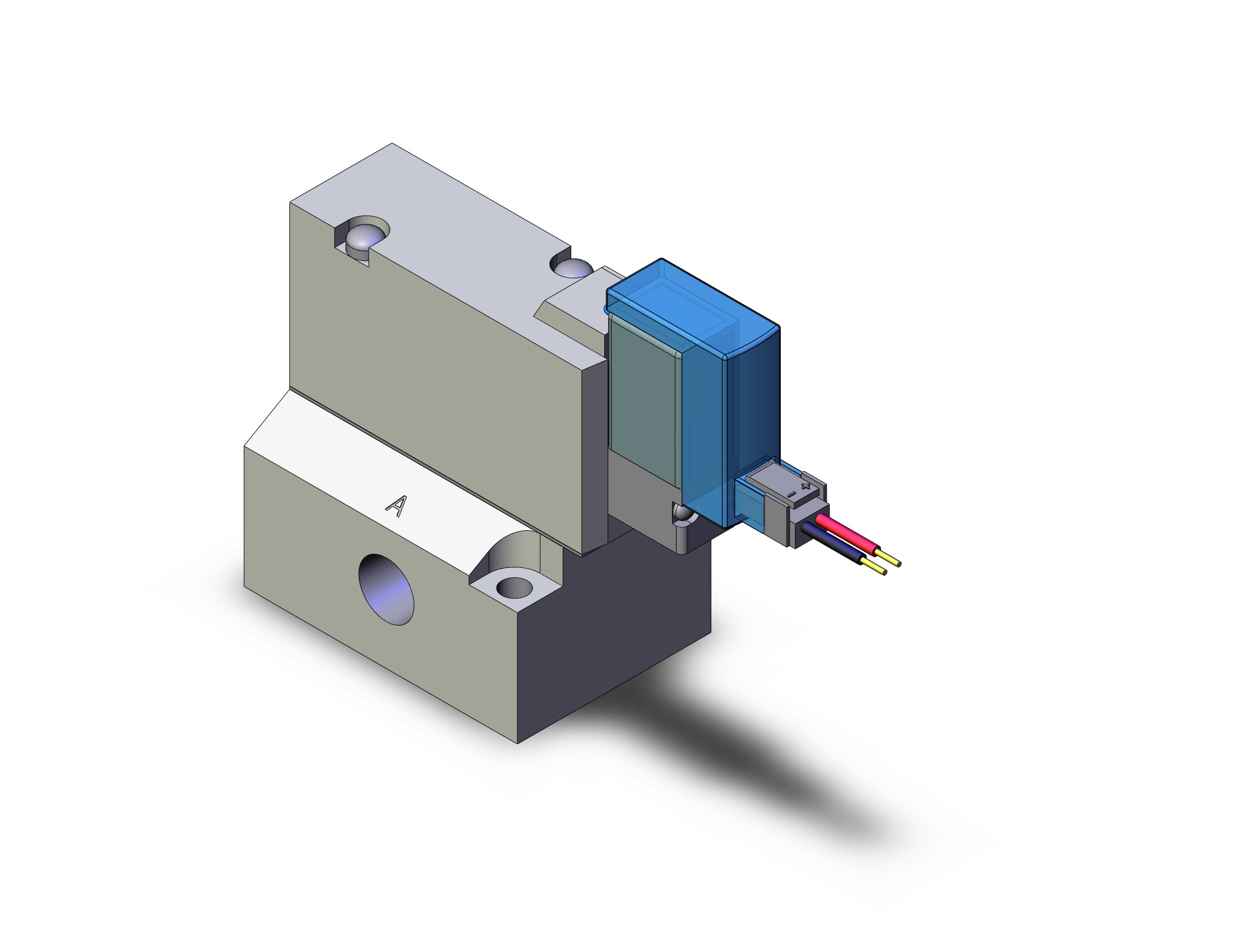 SMC SYJ714M-3LZ-01N valve, sol, base mt (ac), SYJ700 SOLENOID VALVE 3/PORT