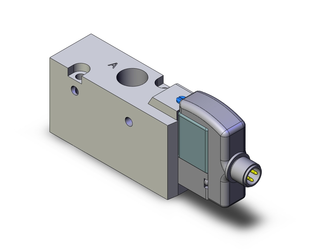 SMC SYJ722-5WOZD-01 valve, sol, body pt, SYJ700 SOLENOID VALVE 3/PORT