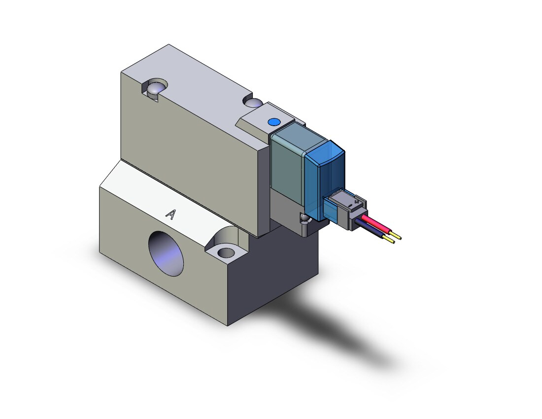 SMC SYJ724-5LU-02 valve, sol, base mt (dc), SYJ700 SOLENOID VALVE 3/PORT