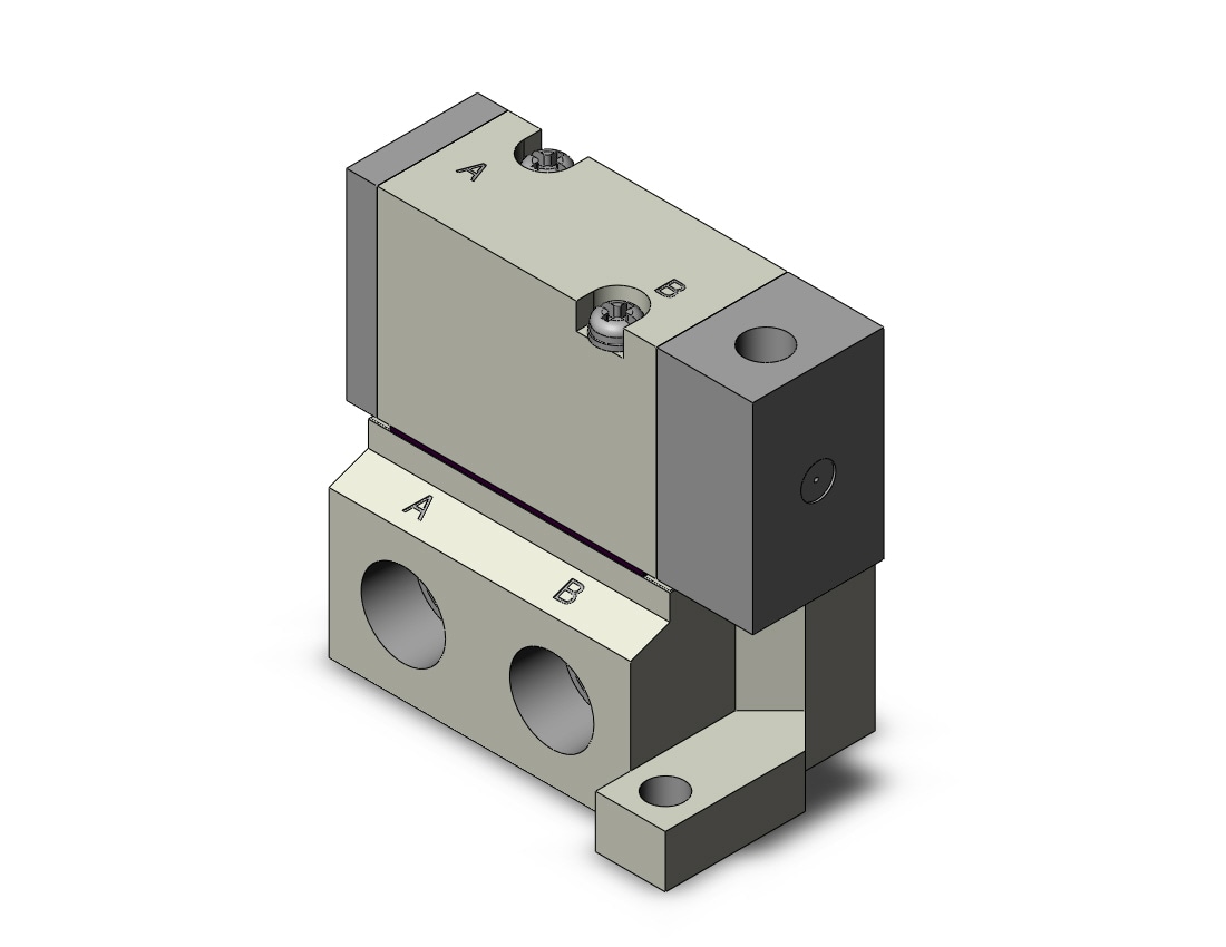 SMC SYJA5140-01N valve, air pilot, SYJ5000 SOLENOID VALVE 5/PORT
