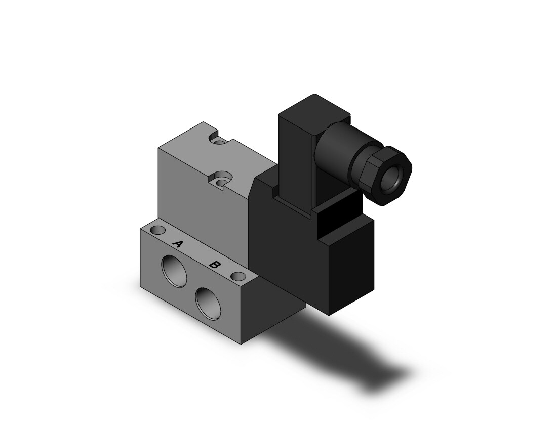 SMC VK3140-3DZ-01N valve 4 way base mounted, VK3000 SOL VALVE 4/5 PORT