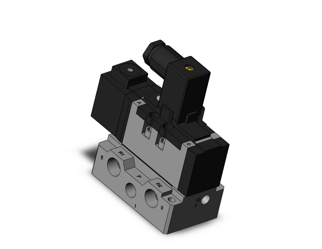 SMC VS7-6-FG-S-3NA02T-Q valve iso sgl sol size 1, VS7-6 SOL VALVE 4/5 PORT