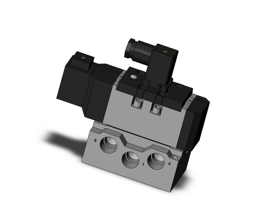 SMC VS7-8-FG-D-2NA04 valve iso dbl sol size 2, VS7-8 SOL VALVE 4/5 PORT