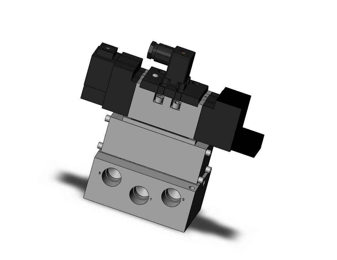 SMC VS7-8-FPG-D-1NMA06 valve iso dbl sol size 2, VS7-8 SOL VALVE 4/5 PORT