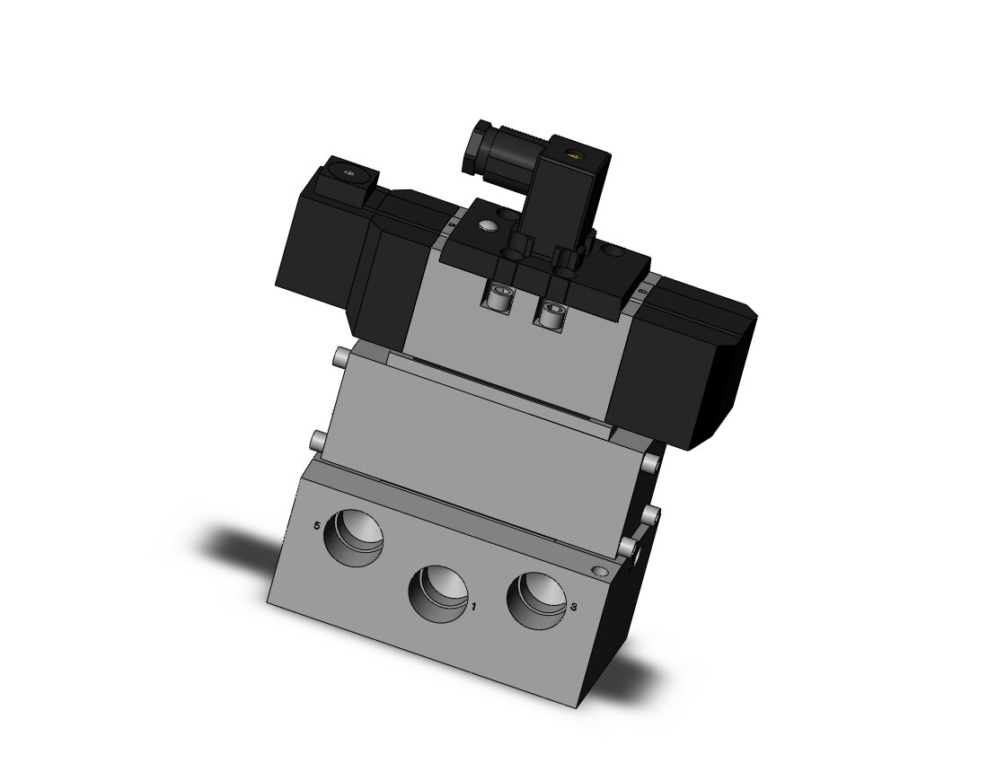 SMC VS7-8-FPG-D-3NA06T valve iso dbl sol size 2, VS7-8 SOL VALVE 4/5 PORT
