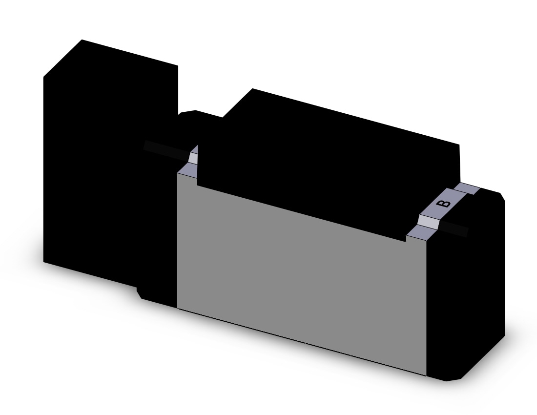 SMC VFR3100-4FZB valve sgl plug-in base mount, VFR3000 SOL VALVE 4/5 PORT***