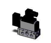 SMC VFR3110-3DZ-03 valve sgl non plugin base mt, VFR3000 SOL VALVE 4/5 PORT