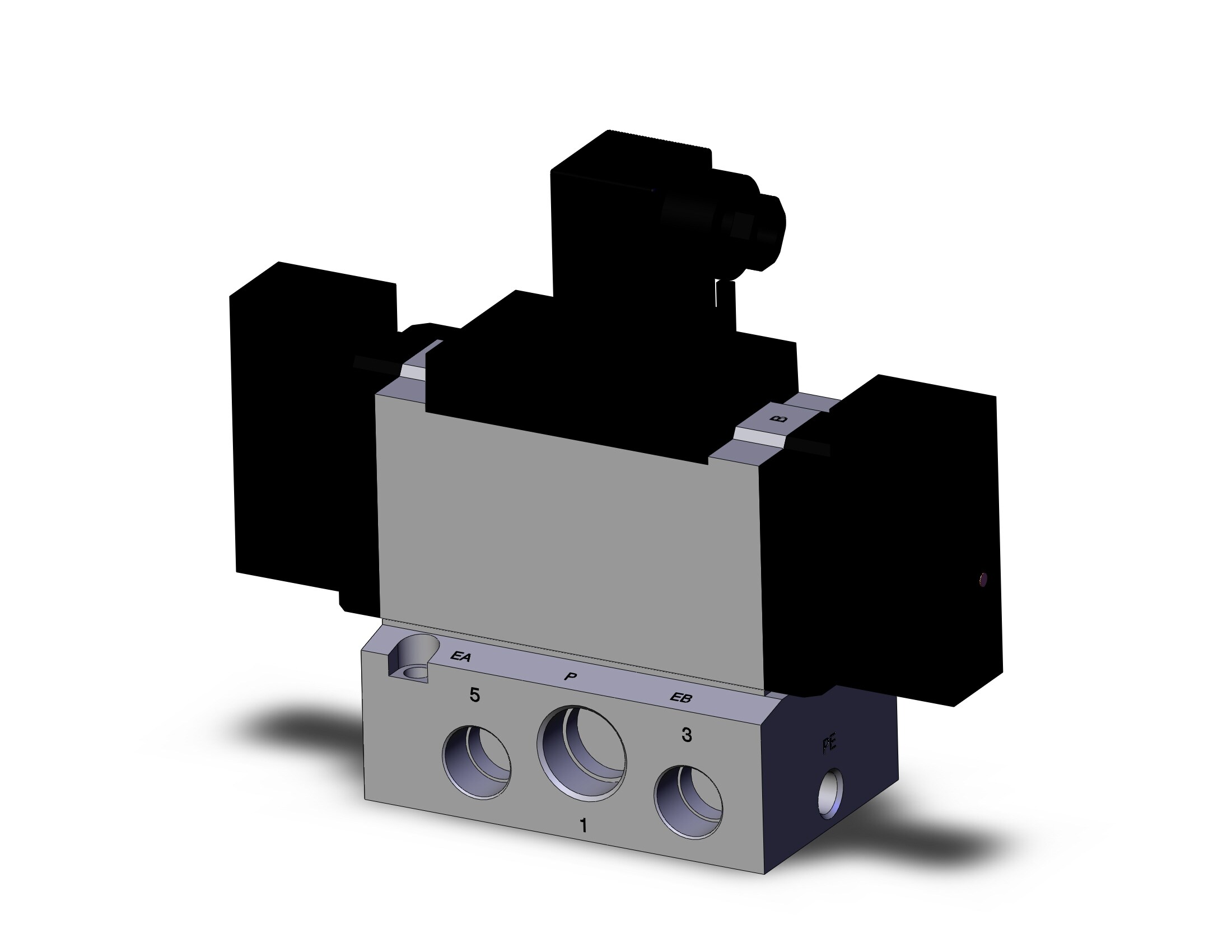SMC VFR4411-5DZ-04F valve, non plug-in, VFR4000 SOL VALVE 4/5 PORT