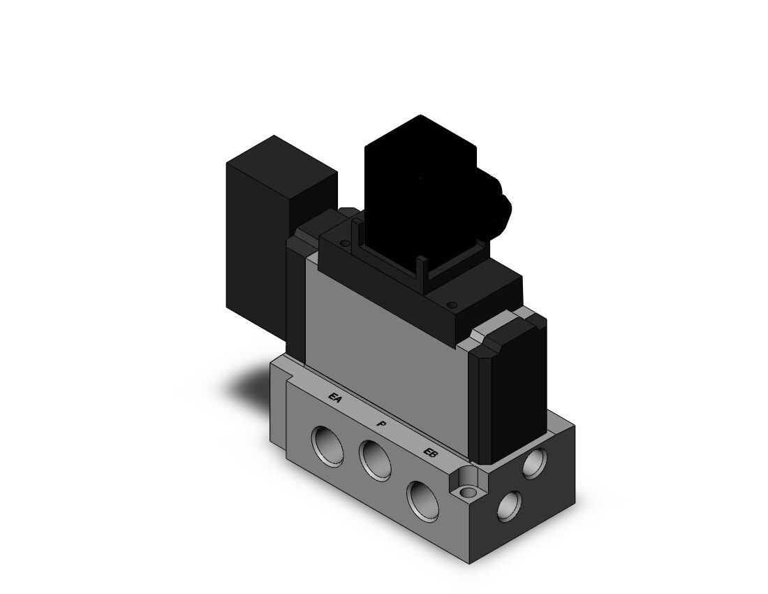 SMC VFS3110-3DZ-02 valve sgl non plugin base mt, VFS3000 SOL VALVE 4/5 PORT