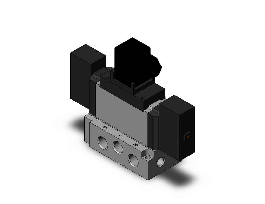 SMC VFS3210-3DZ-02N valve dbl non plug-in base mt, VFS3000 SOL VALVE 4/5 PORT