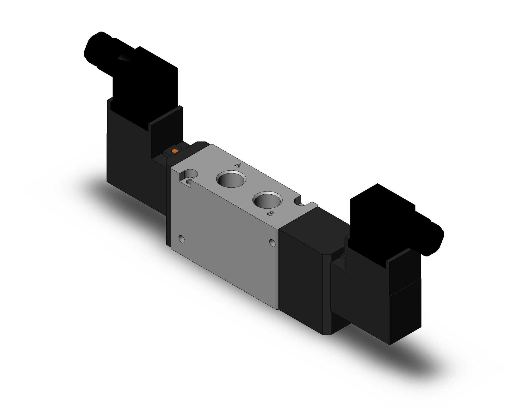 SMC VFS3420-3DZ-02T valve dbl solenoid body pt, VFS3000 SOL VALVE 4/5 PORT