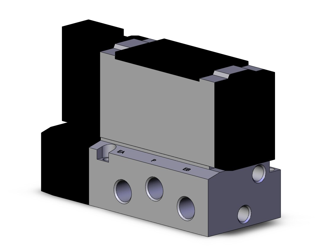 SMC VFS4100-3FB-03N valve sgl plug-in base mount, 4/5 PORT SOLENOID VALVE