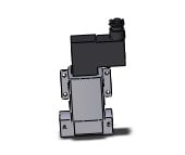 SMC VNB211A-10A-5D-B externally piloted valve, 2 PORT PROCESS VALVE