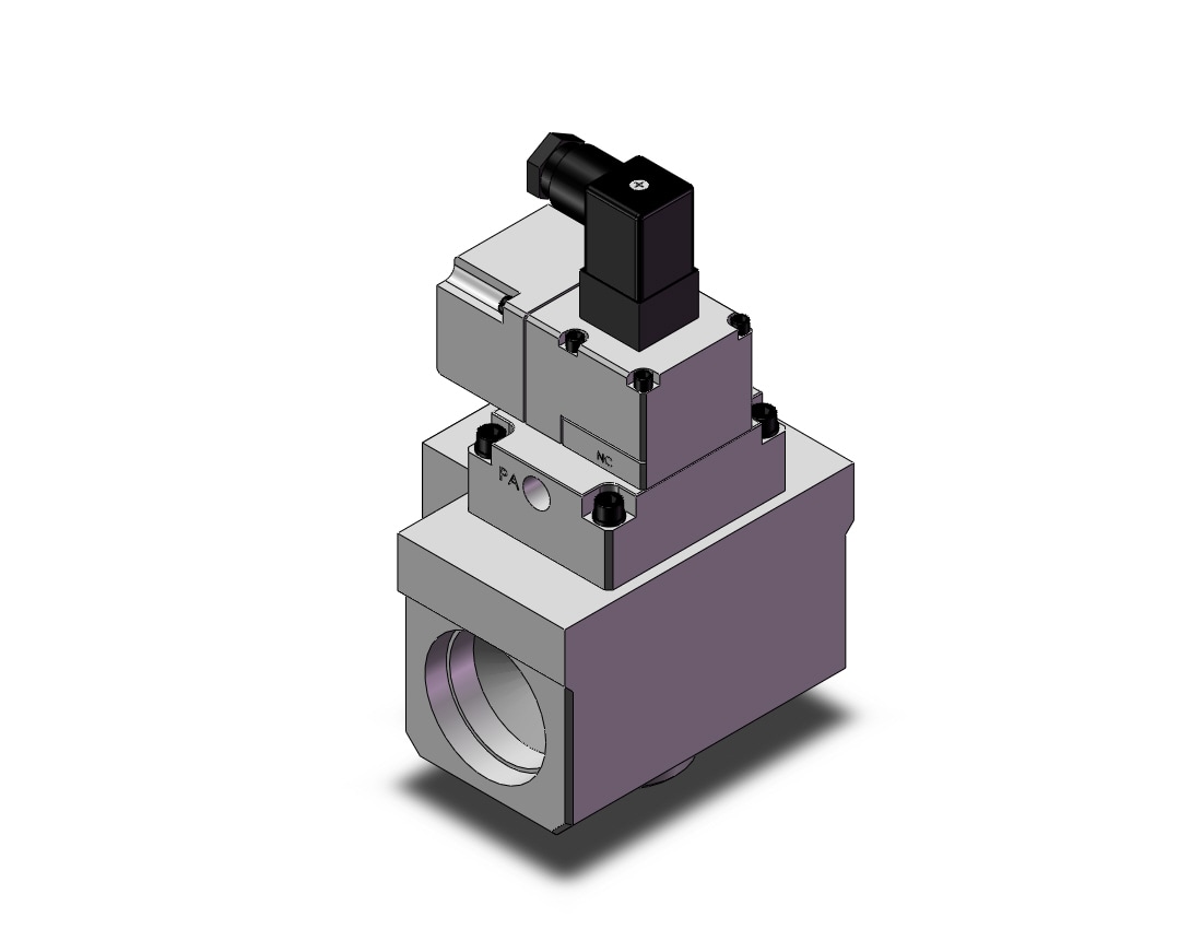SMC VP3185-205DUA1-X81 valve, sol, VP3/5/7 SOL VALVE 3-PORT