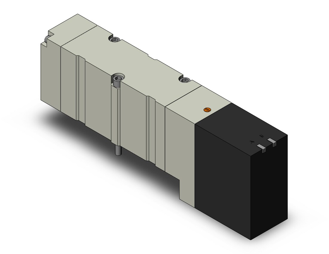 SMC VQ4100R-5B1 valve, sgl sol, plug-in (dc), VQ4000 VALVE, SOL 4/5-PORT