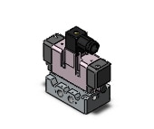 SMC VQ7-6-FG-D-1ZA02T valve iso dbl sol size 1, VS7-6 SOL VALVE 4/5 PORT