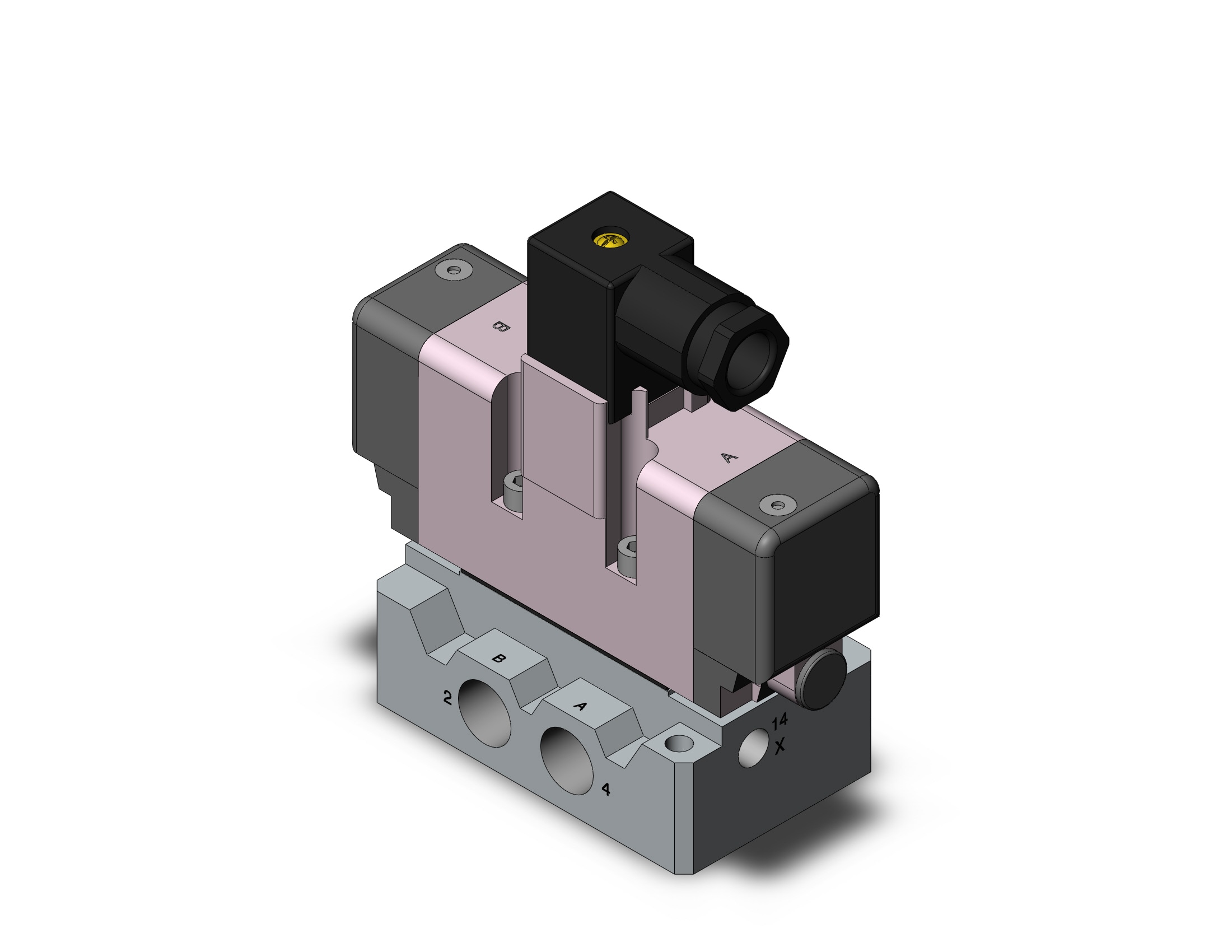 SMC VQ7-6-FG-D-3A03 valve iso dbl sol size 1, VS7-6 SOL VALVE 4/5 PORT