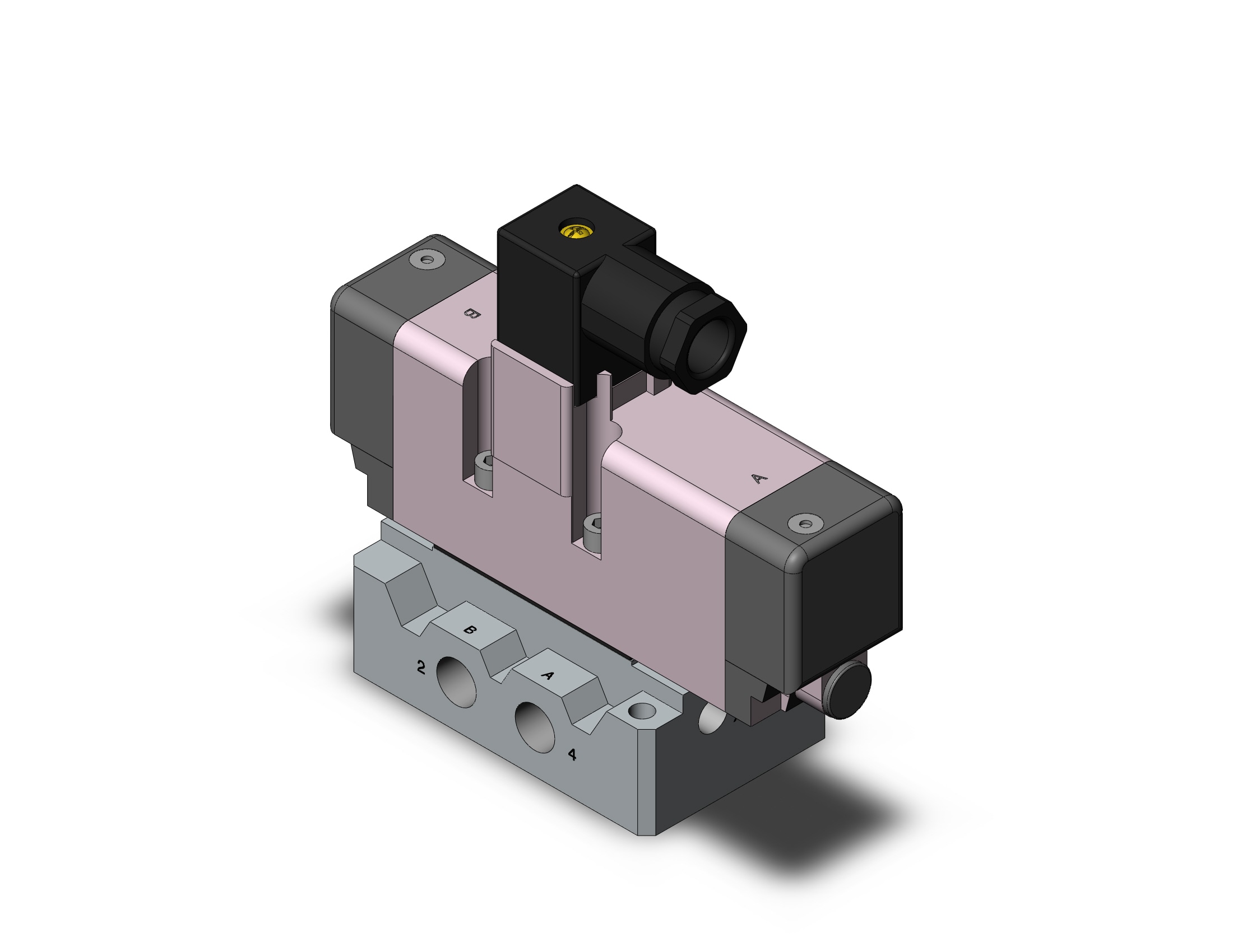 SMC VQ7-6-FHG-D-3NRA02 valve iso dbl sol size 1, VS7-6 SOL VALVE 4/5 PORT