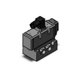 SMC VQ7-8-FG-S-3ZRA03 valve iso sgl sol size 2, VS7-8 SOL VALVE 4/5 PORT