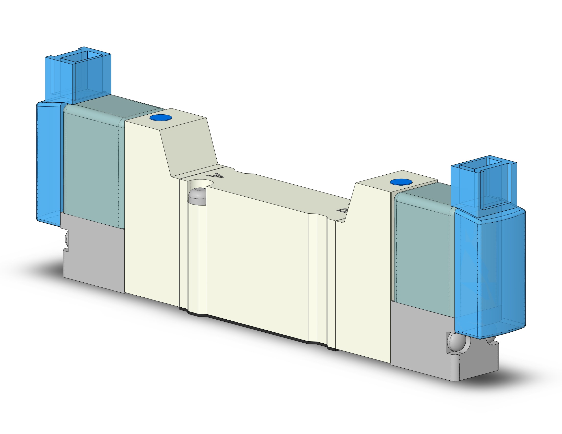 SMC VQZ1250-5MO1 valve, base mount (dc), VQZ1000 VALVE, SOL 4/5-PORT***