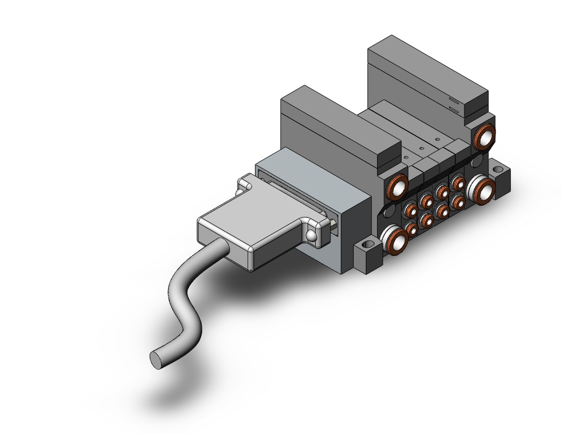 SMC VV5Q11-04N1FS1 mfld, plug-in, vq1000, VV5Q* MANIFOLD VQ 4/5 PORT