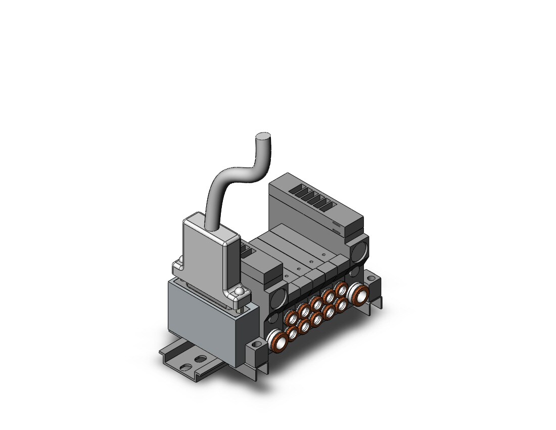 SMC VV5Q11-05N7FU1-DS mfld, plug-in, vq1000, VV5Q* MANIFOLD VQ 4/5 PORT