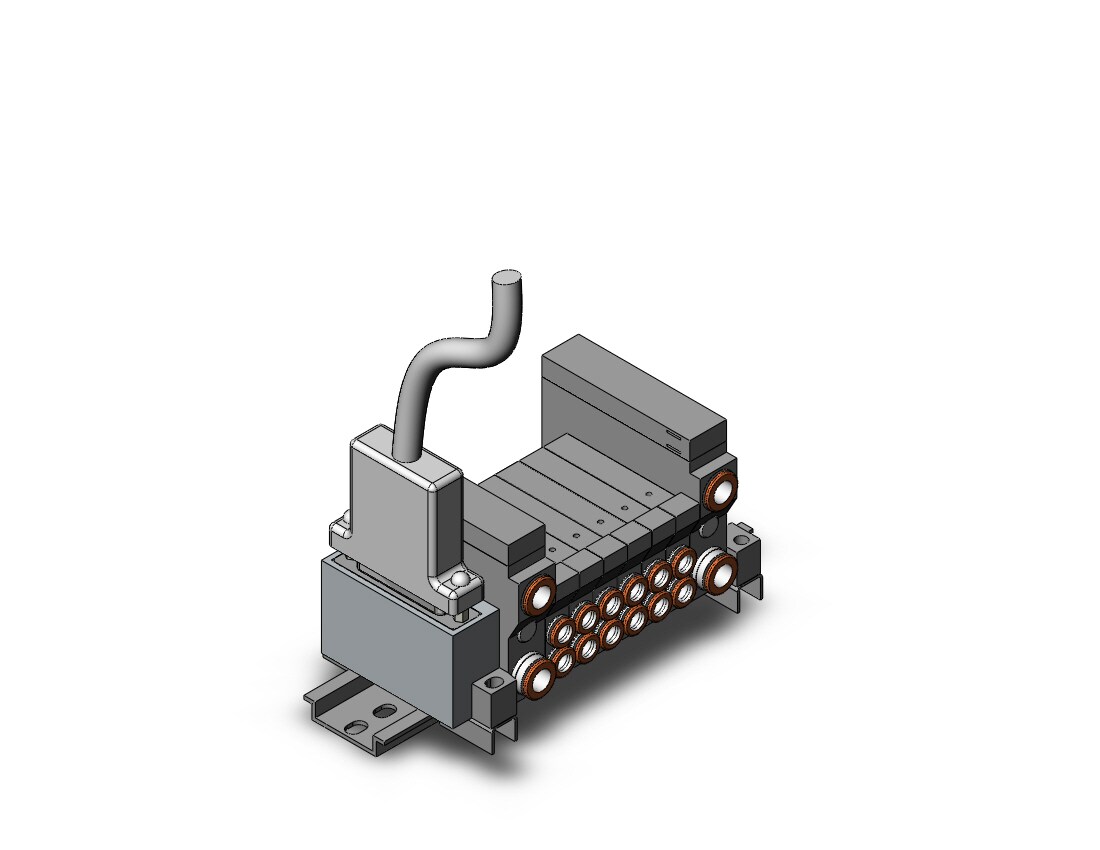 SMC VV5Q11-06N7FU1-D mfld, plug-in, vq1000, VV5Q* MANIFOLD VQ 4/5 PORT