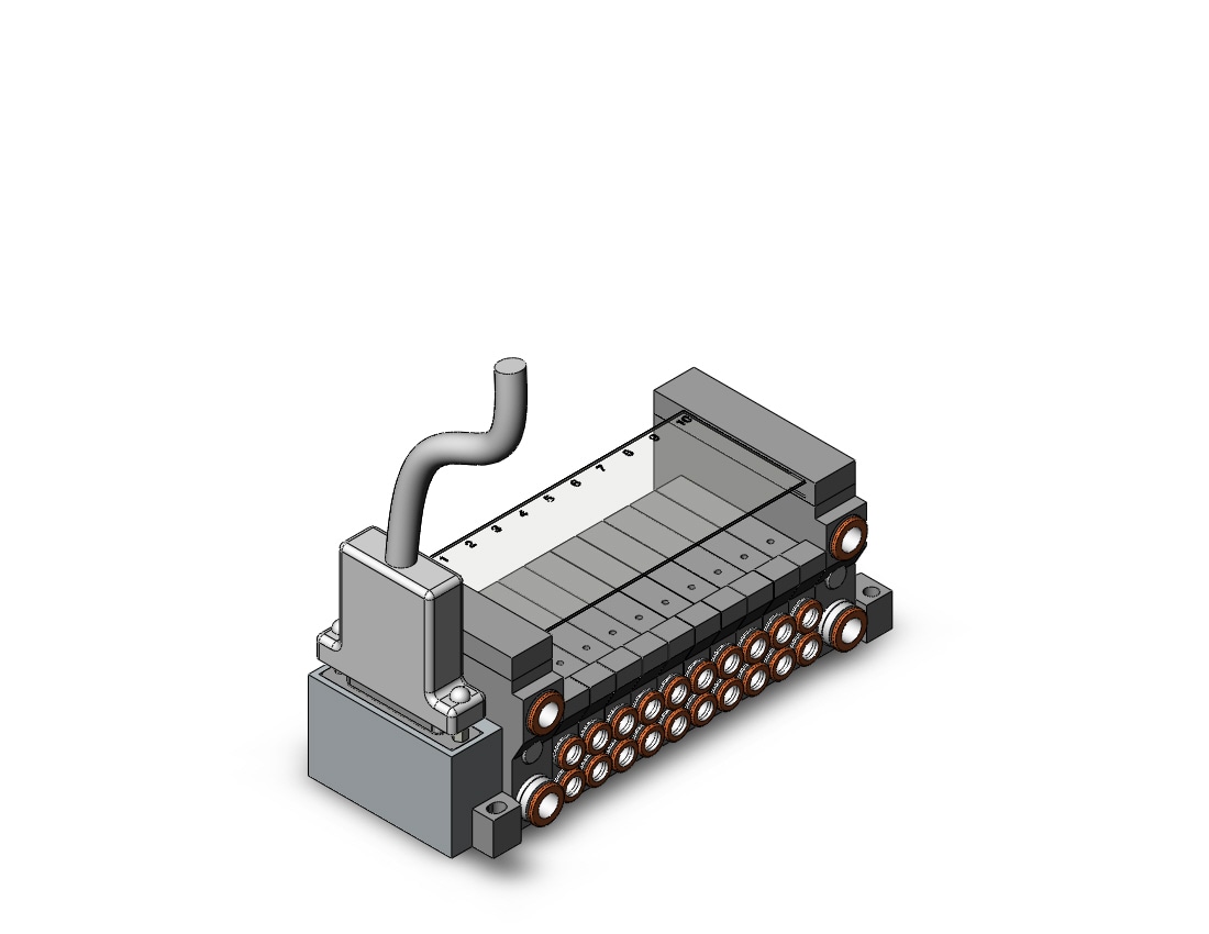 SMC VV5Q11-10N7FU3-N mfld, plug-in, vq1000, VV5Q* MANIFOLD VQ 4/5 PORT